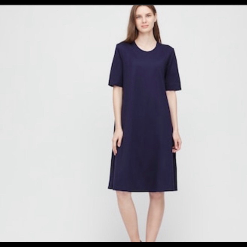 Uniqlo cotton a-line dress